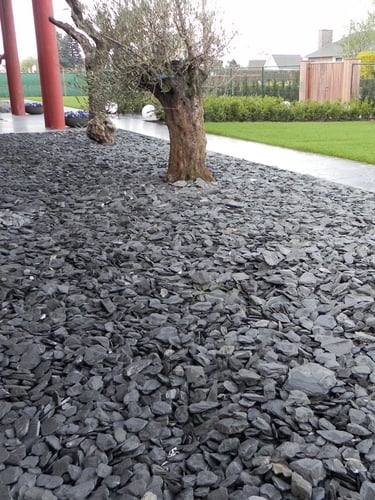 Pierres à gabion Ardoise noire 60 - 180mm (6 - 18cm) jardin paysagé