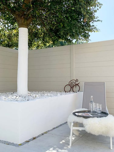 Pierres à gabion Crystal White marbre jardin paysagé