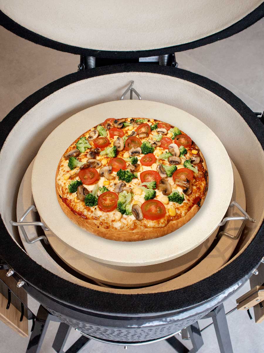 Proberen Klik Overweldigen Plate Setter Kamado large 38cm (15 inch) + extra bbq pizzasteen