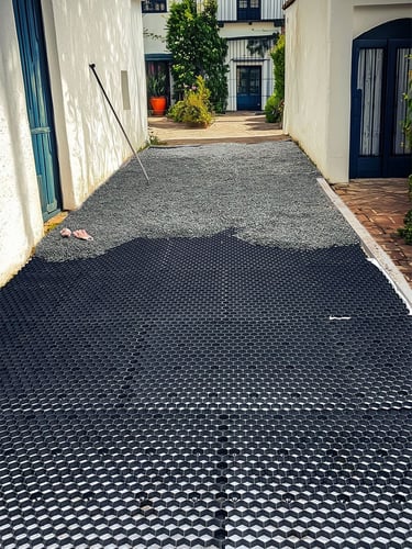 EuroGravel PLUS stabilisateurs de gravier noir 