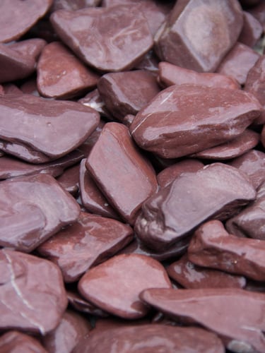 flat pebbles violet 30 - 60mm (humide)