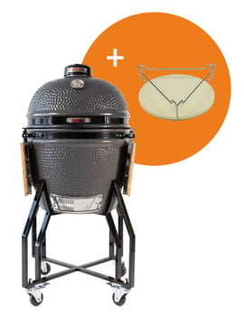 Grill Guru Classic Large Kamado Gris Completa 