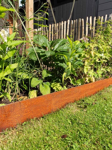 Bordures de jardin Multi-Edge ADVANCE Acier Corten posée