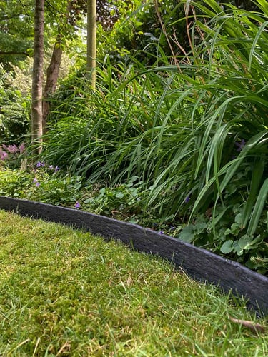 Multi-Edge ECO plastic lawn edging 10m length, 14cm high, colour black