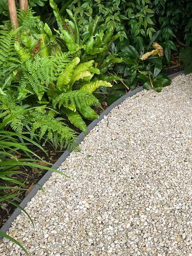 Multi-Edge ECO plastic lawn edging 10m length, 14cm high, colour grey