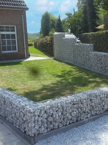 Panier de gabion 50x200x20cm paysagé