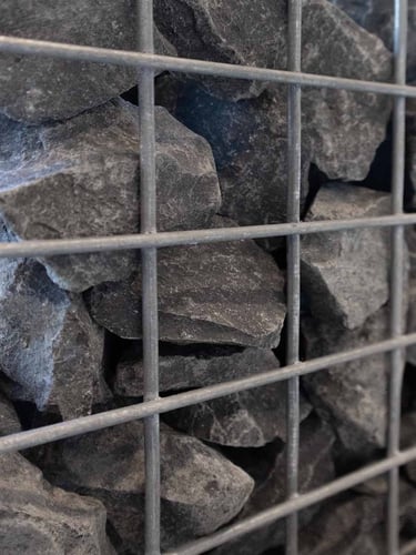 Pierres à gabion Basalte noir 50 - 80mm (5 - 8cm)