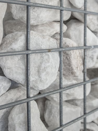 Pierres à gabion Carrara blanc 40 - 80mm (4 - 8cm)